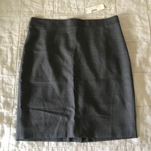J. Crew Grey No. 2 Pencil skirt, size 8P